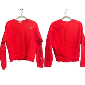 CHAMPION Reverse Weave Women's Crewneck in Scarlet Red